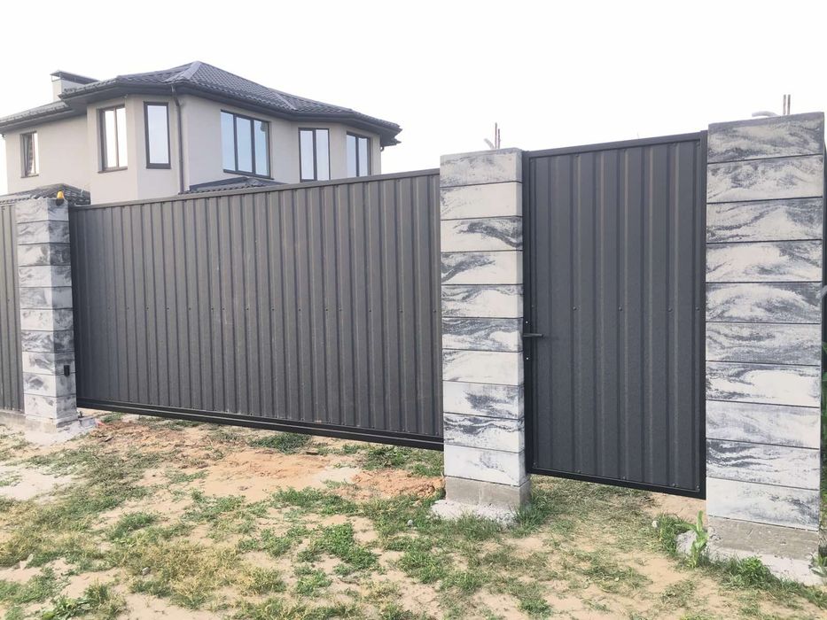 Ворота відкатні виготовлення монтаж автоматика під ключ