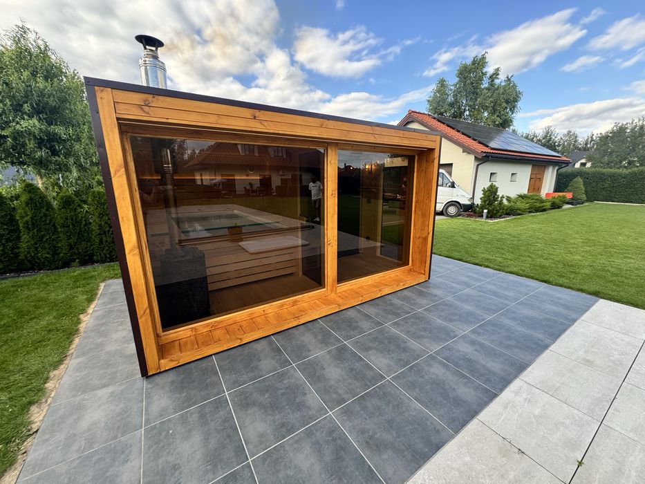 Sauna ogrodowa sauna ocieplona prysznic