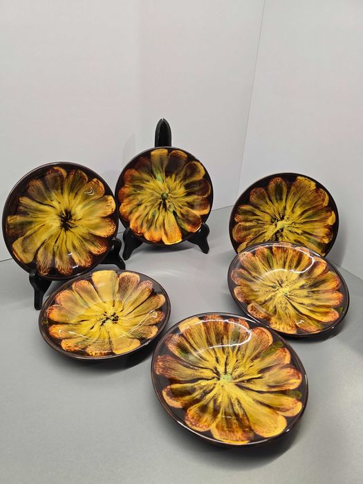 Zestaw talerzy ceramika z PRL-U