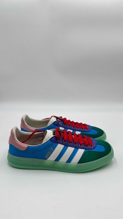 Sapatilhas adidas x Gucci Gazelle Azul Claro Tamanho 40 Novas