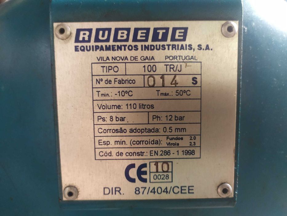 Compressor Rubete 110l como novo