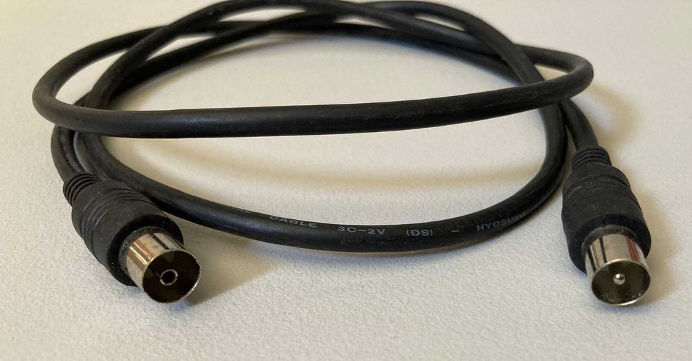 Cabo Coaxial Macho-Fêmea 120cm