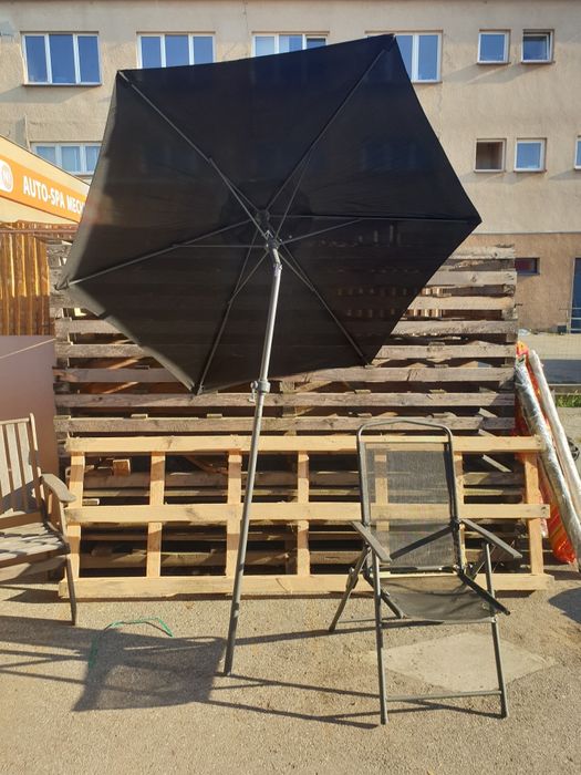 Parasol średni czarny