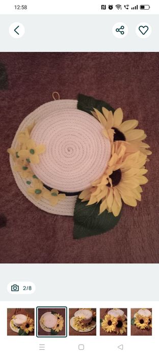 Stroik, dekoracja, ozdoba, zawieszka, słoneczniki