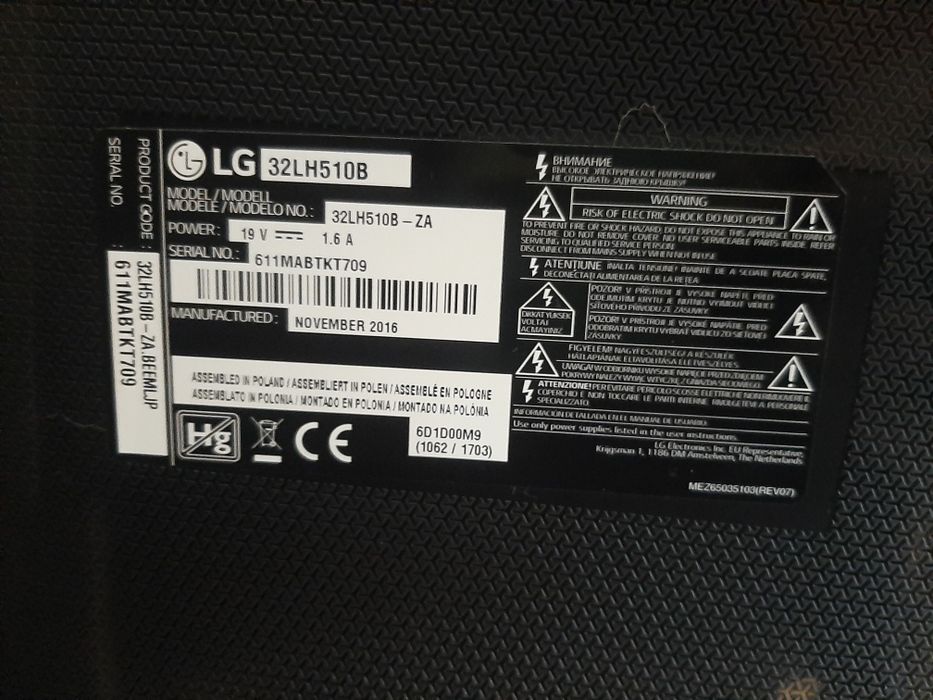 TV 32" LG 32LH510B