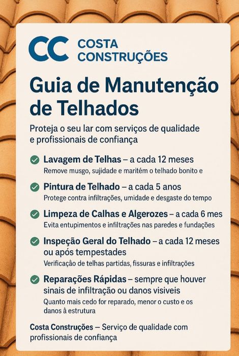 Telhados renovação e reabilitação orçamentos grátis