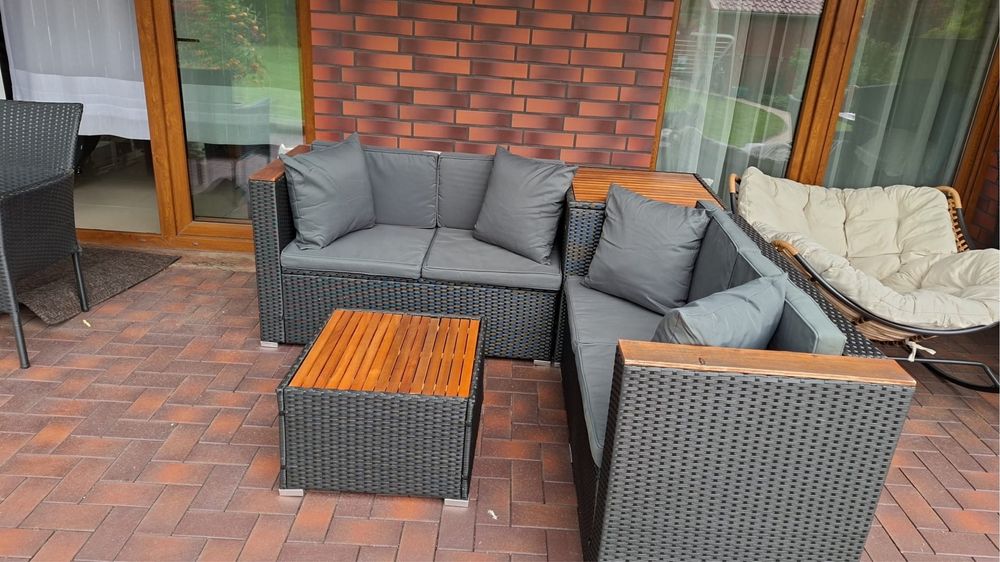 Rattanowy komplet mebli ogrodowych