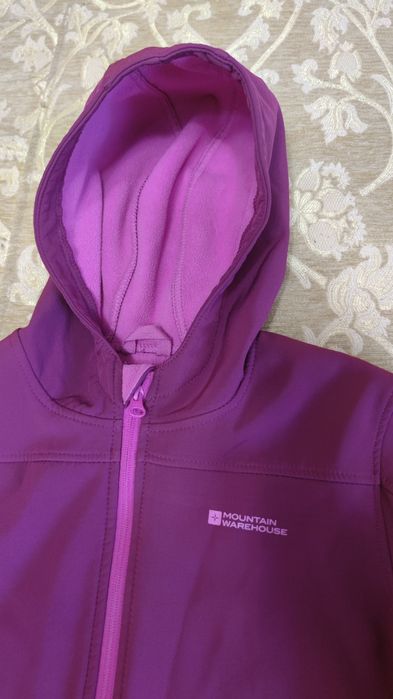 Куртка-ветрівка софтшел на дівчинку Mountain warehouse
