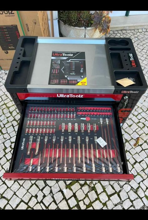 Carrinho  ultratoolz 7 gavetas 7 cheias com