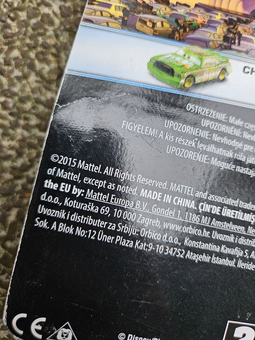 Marek Marucha Nowe metalowe Cars Auta Disney Mattel
Firma Mattel, oryg