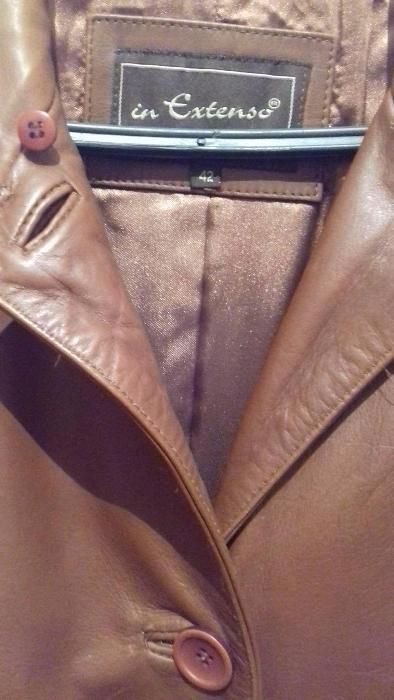 Gabardine 100% pele camel