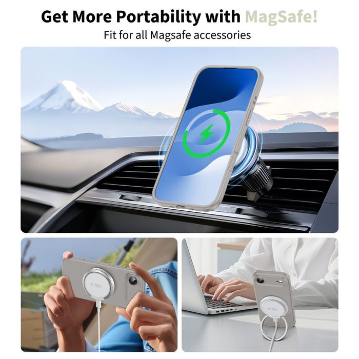 Tech-Protect Silicone MagSafe iPhone Air stone grey