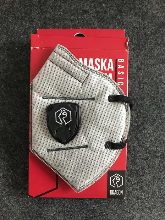 NOWA Maska Antysmogowa DRAGON Basic. Filtr N99 (Węgiel Aktywny)