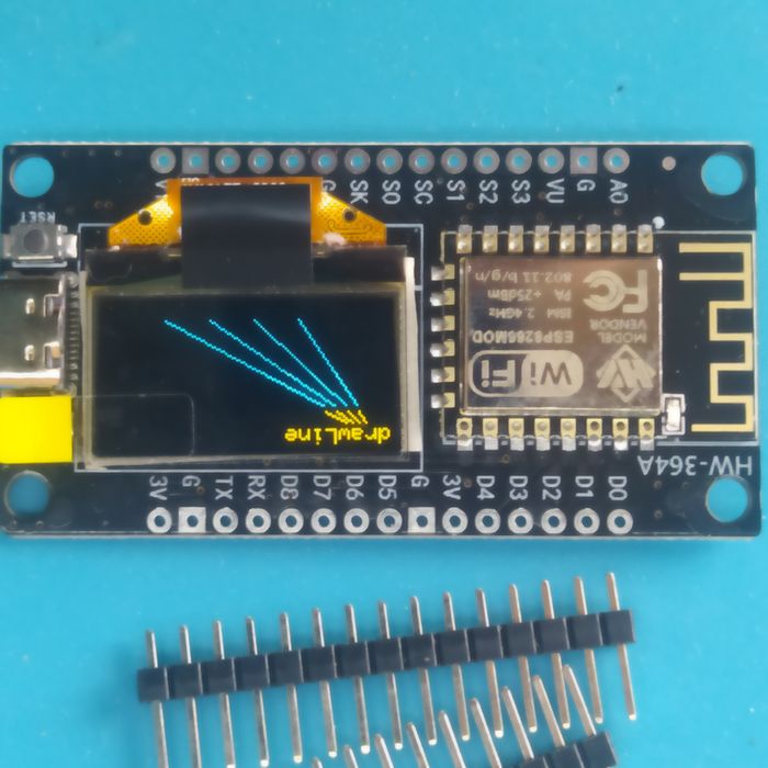 Мікроконтролер NodeMCU ESP8266 з OLED-дисплеєм