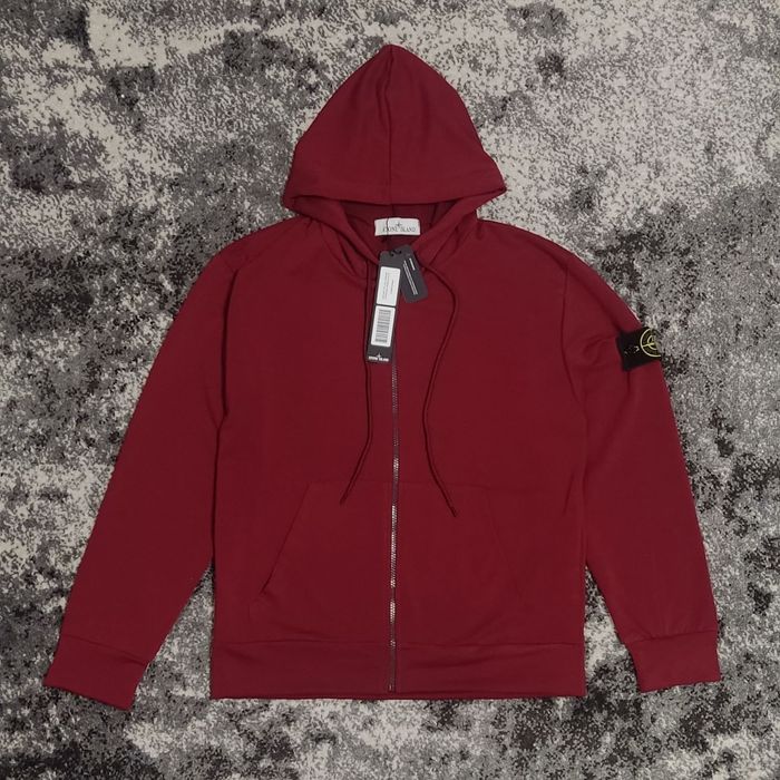 РОЗПРОДАЖ! Зіп-худі Stone island Бордова | Бордова зіпка Стон Айленд  | Темно-червона Кофта Стонік