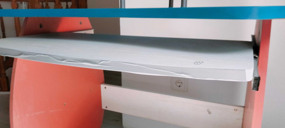 Secretária de Computador Juvenil / Mesa de Estudo com Rodas