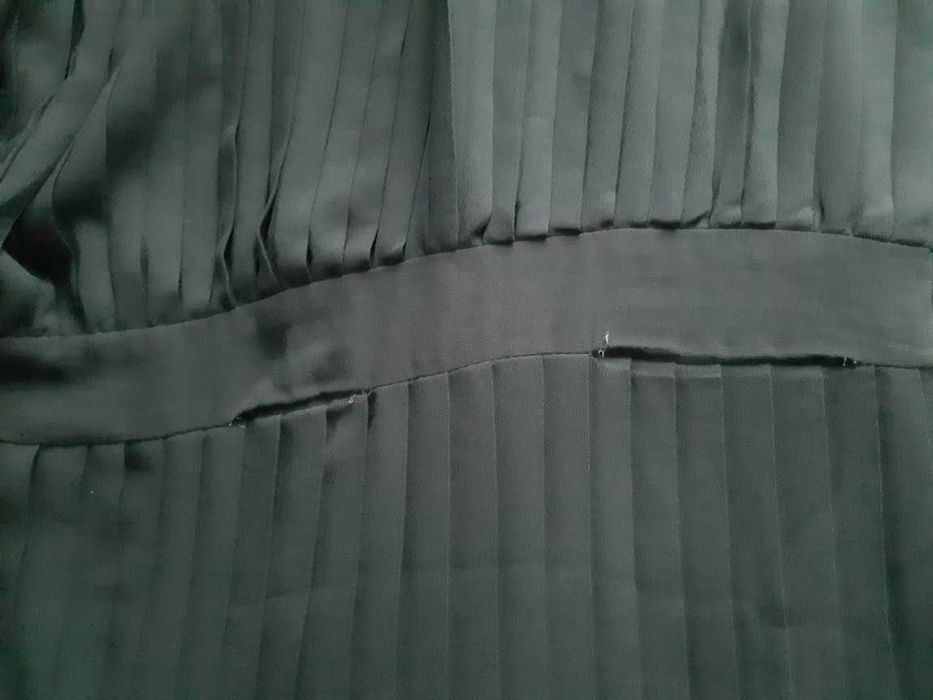 Vila sukienka zielona z długim rękawem