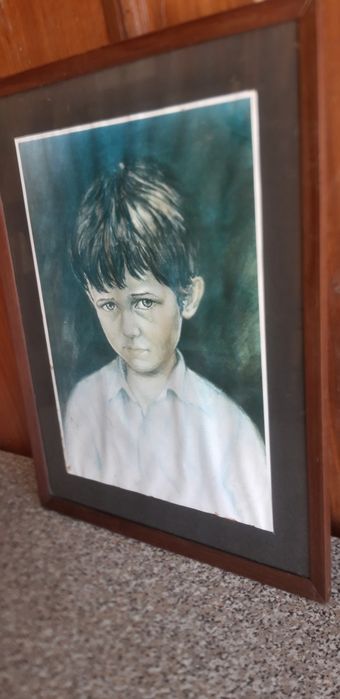 Quadro Antigo Criança