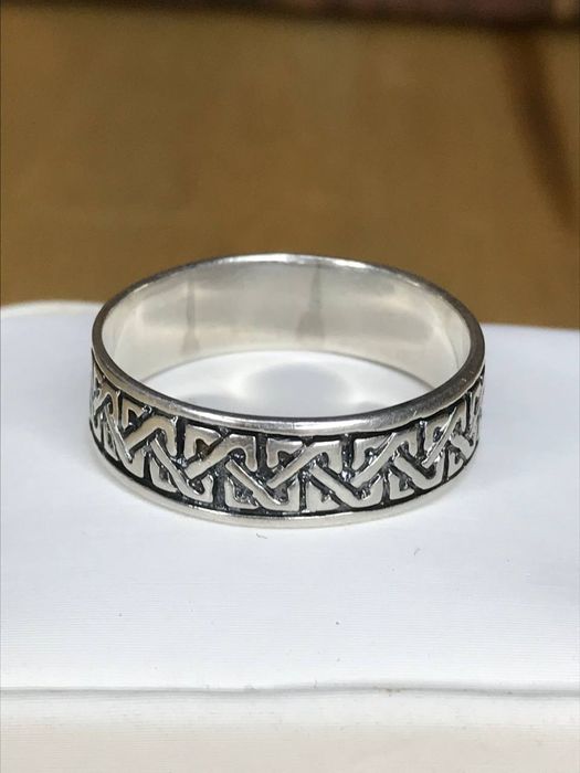 Кольцо Руны, кольцо Соломона "Все минає і це мине" серебро 925.п. 
Ра