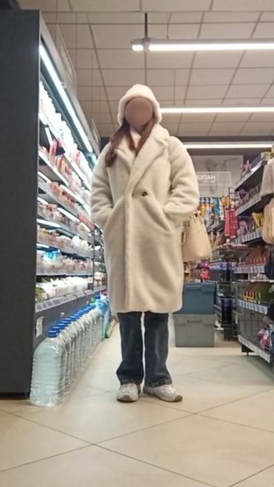 Екошуба довга біла