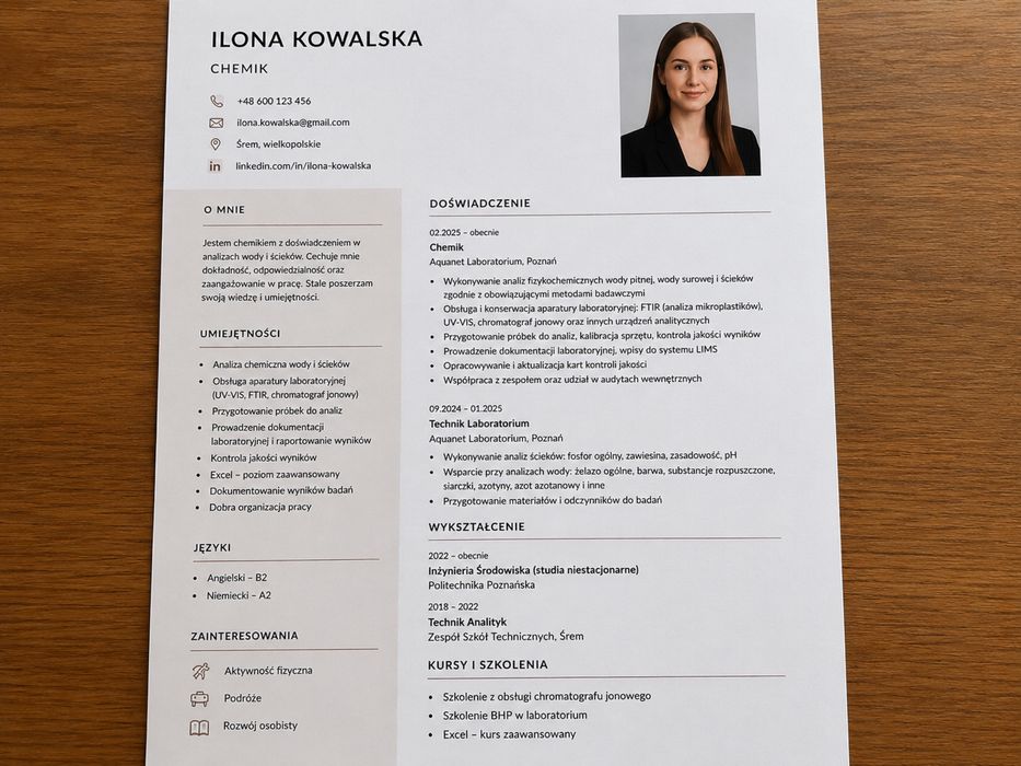 Profesjonalne CV | List motywacyjny | Edycja PDF | Word | Excel