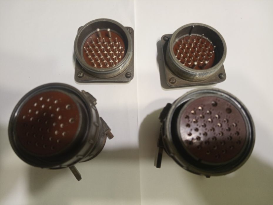 Разъемы (соединители) 2РМ24Б19Г1В1, разъем (п/м) ШР55П35НШ3 (б/у)