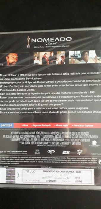 DVD Manobras na Casa Branca
