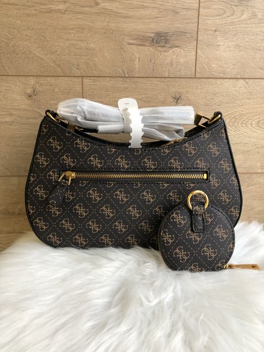 Жіноча сумка guess alexie коричнева.