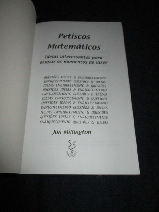 Livro Petiscos Matemáticos Jon Millington Replicação