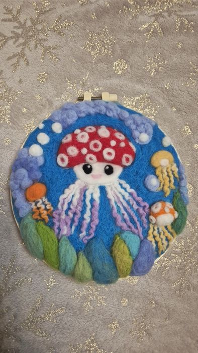 Obrazek z filcu handmade