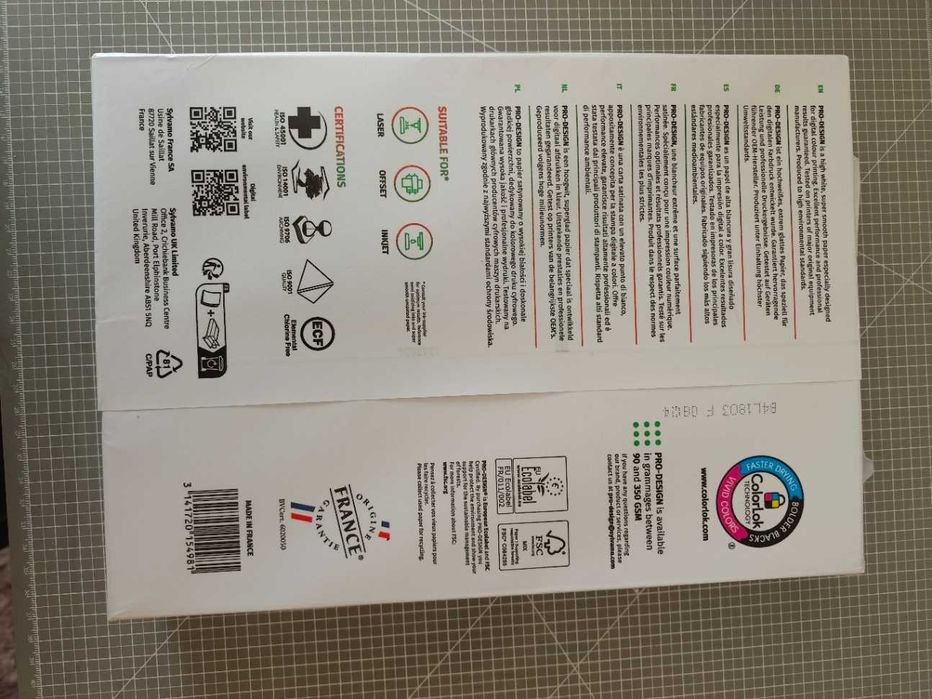 Lote 3 Resmas Papel Pro-Design A4 200g (250 fls cada) - Ideal Laser