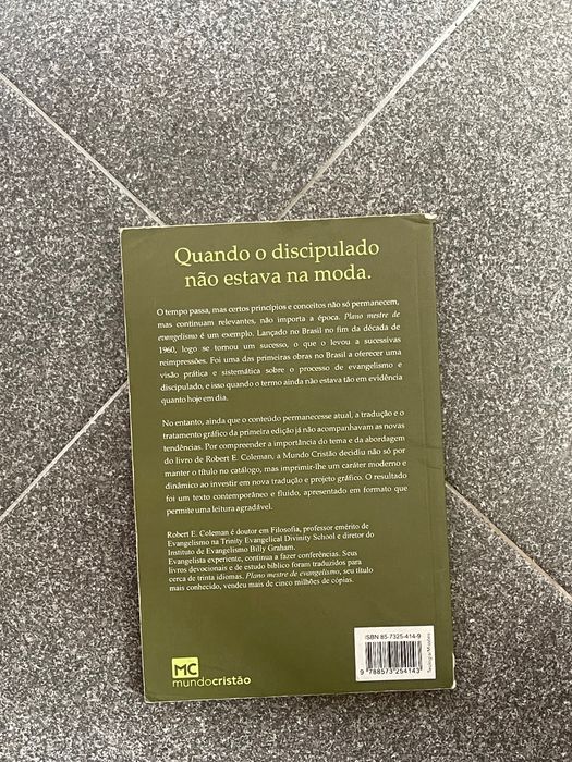 Livro “plano mestre de evangelismo”