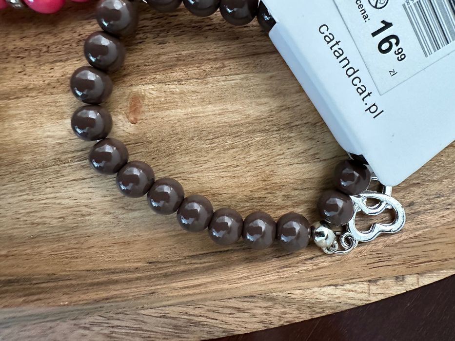 Bransoletki zestaw kulki kolorowe