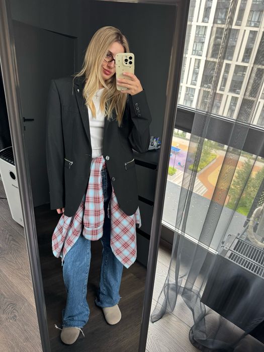 Стильний жакет - піджак з чоловічого плеча