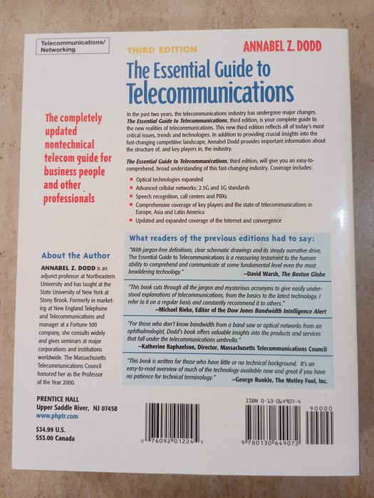 The Essential Guide to Telecommunications, Annabel Dodd64283703362433121