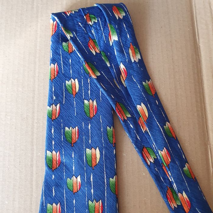 Krawat męski w kwiaty (k-5)OK