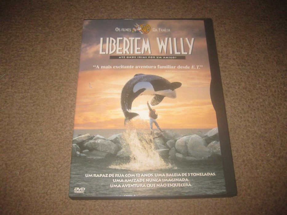 DVD "Libertem Willy" com Jason James Richter/Snapper/Raríssimo!