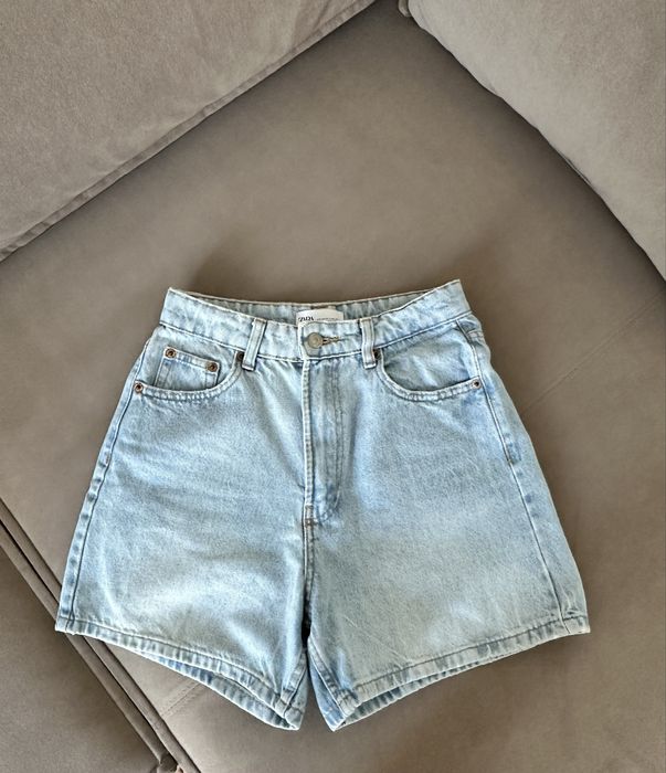Блакитні шорти zara