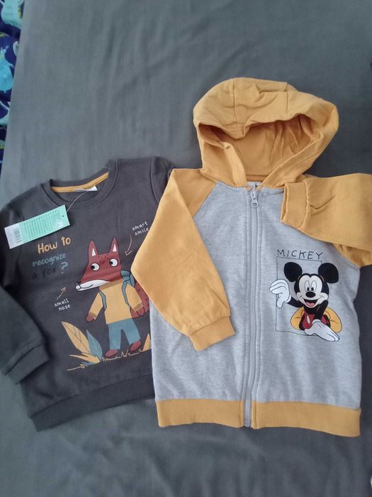 nowa bluza lisek  rozpinana Mickey 98 kaptur
