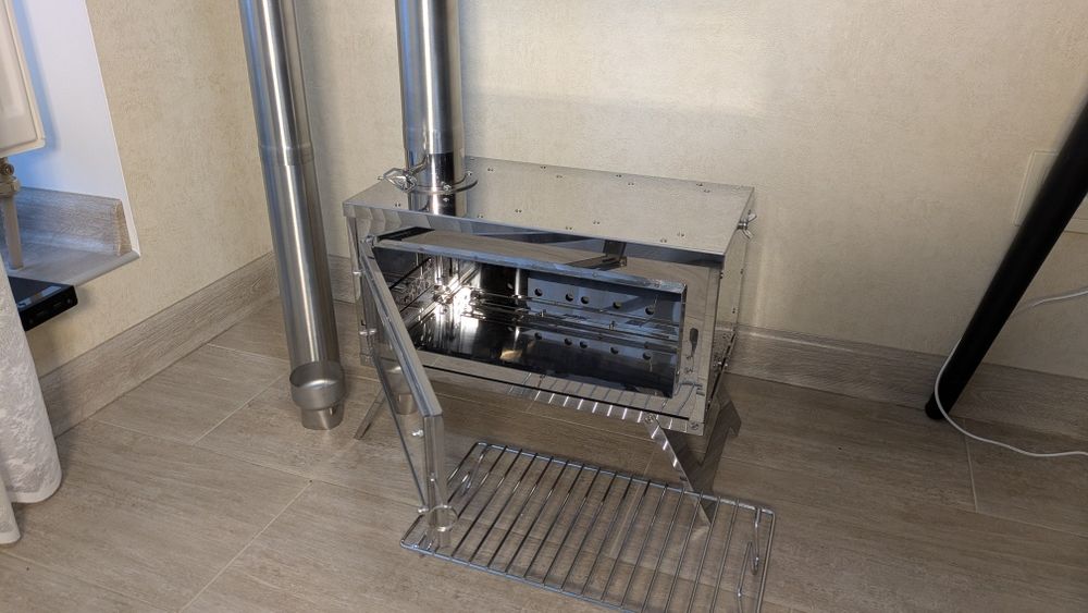 Продам пічку буржуйку (складная туристическая печка) на дровах