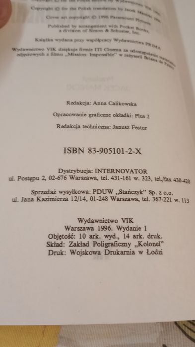 Misja: Niewykonalna. Peter Barsocchini
