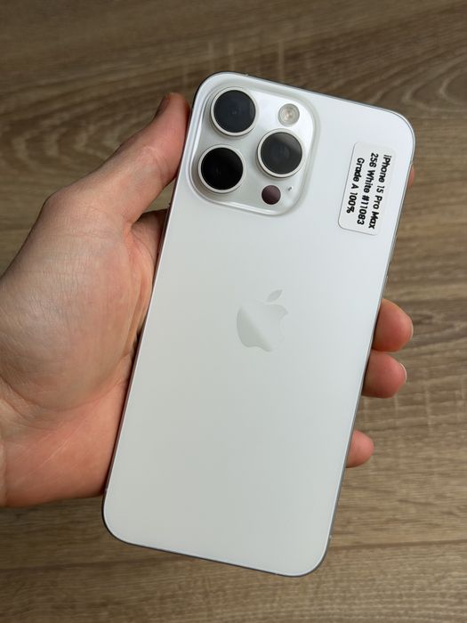 АКБ 100% Гарний Apple iPhone 15 Pro Max 256 White Neverlock #11083