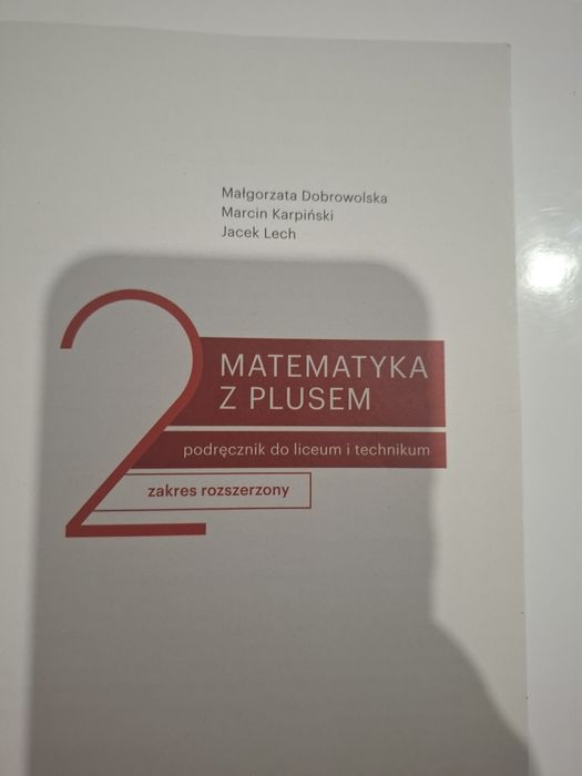 Matematyka z plusem 2 zakres rozszerzony