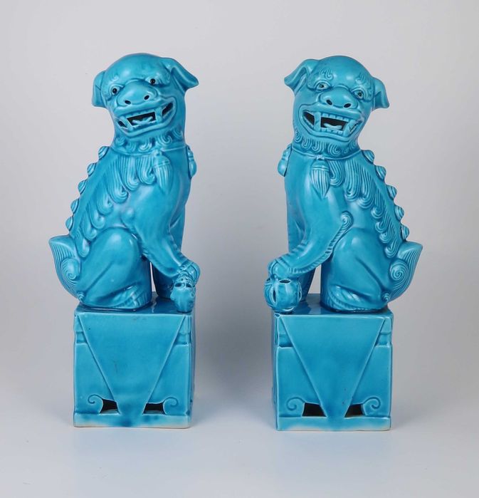 Par de Cães Foo - China - 20.5 cm