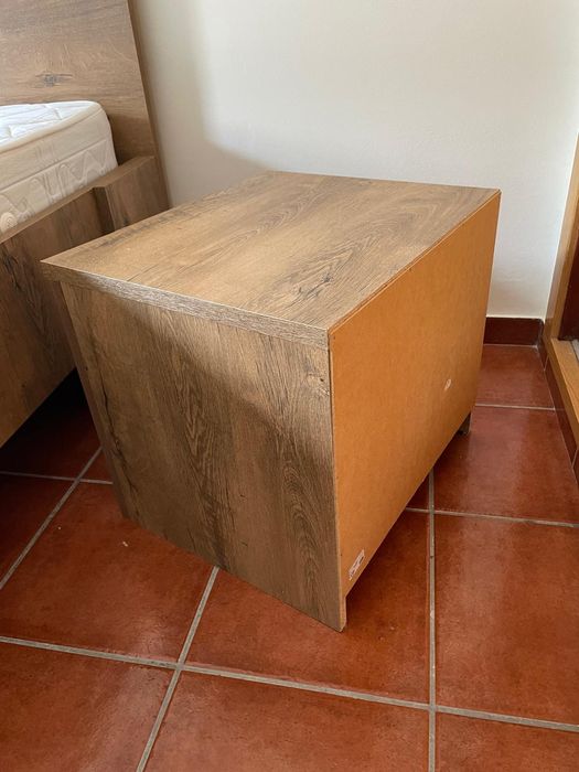 Conjunto cama + colchão + cabeceiras