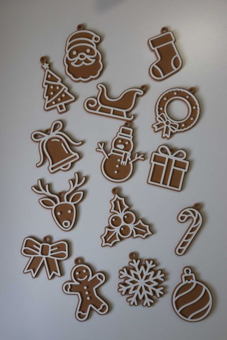 Conjunto de 15 Enfeites de Natal