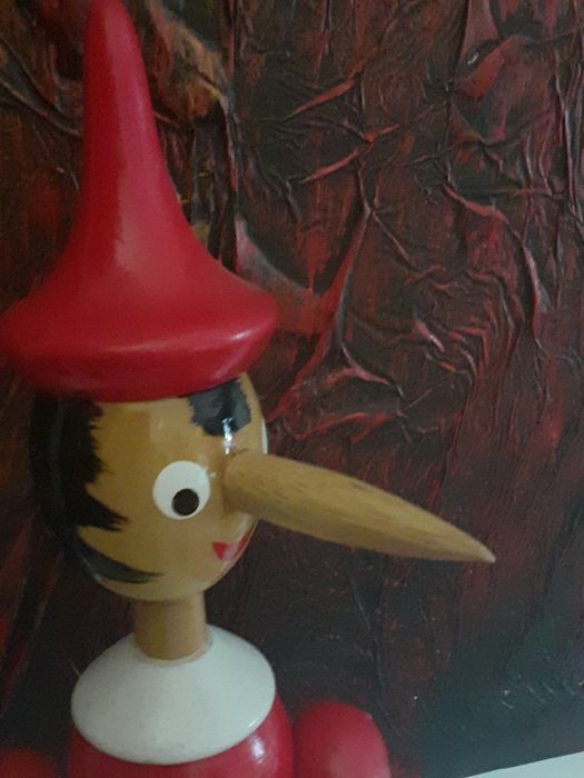 Boneco Pinoquio Madeira Articulado 40 cm