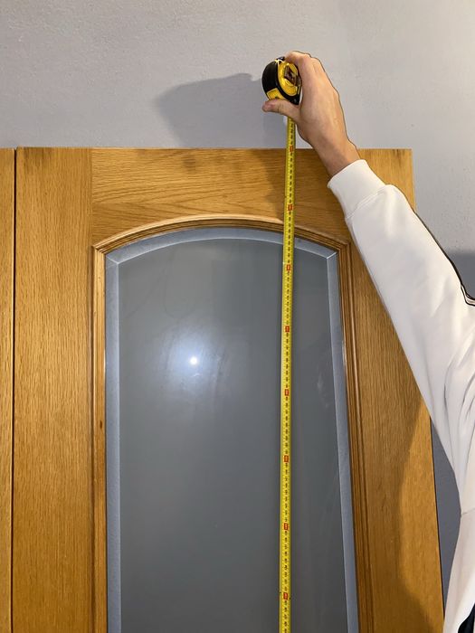 Portas madeira e vidro