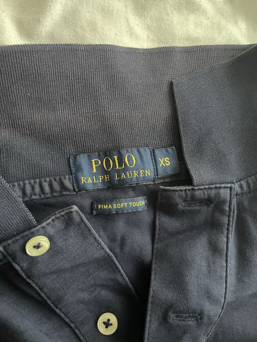 Polo ralph lauren поло темно синее XS soft touch