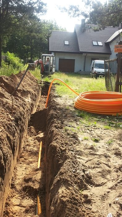 Przyłącza wodociągowe , kanalizacyjne, gazu, drenaż Białystok